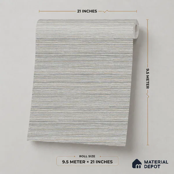 7511-1 | 9.5 Meter x 21 Inch Fabric Look Wallpaper - 55 Sq. Ft.