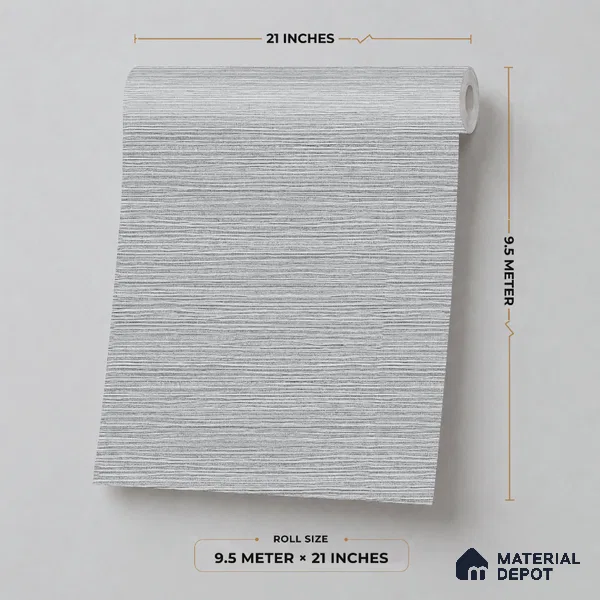 7511-3 | 9.5 Meter x 21 Inch Fabric Look Wallpaper - 55 Sq. Ft.
