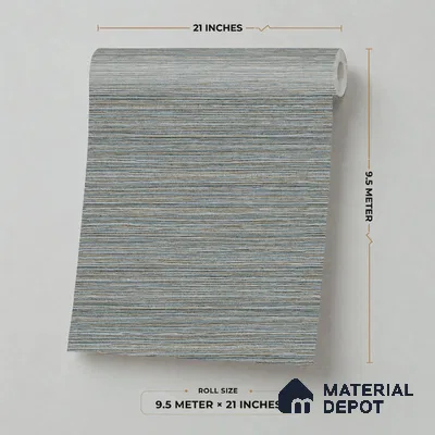 7511-4 | 9.5 Meter x 21 Inch Fabric Look Wallpaper - 55 Sq. Ft.