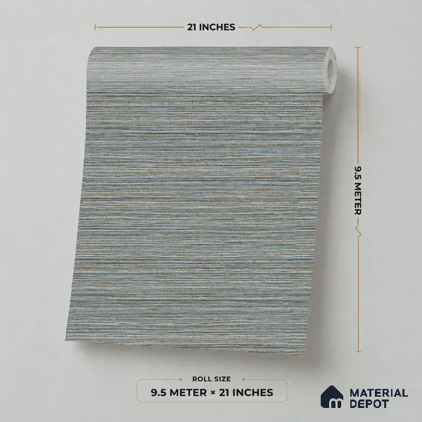 7511-4 | 9.5 Meter x 21 Inch Fabric Look Wallpaper - 55 Sq. Ft.