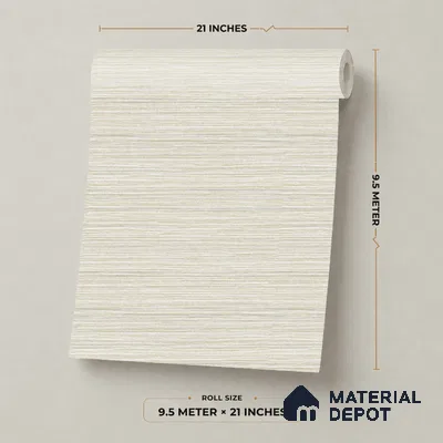 7511-5 | 9.5 Meter x 21 Inch Fabric Look Wallpaper - 55 Sq. Ft.