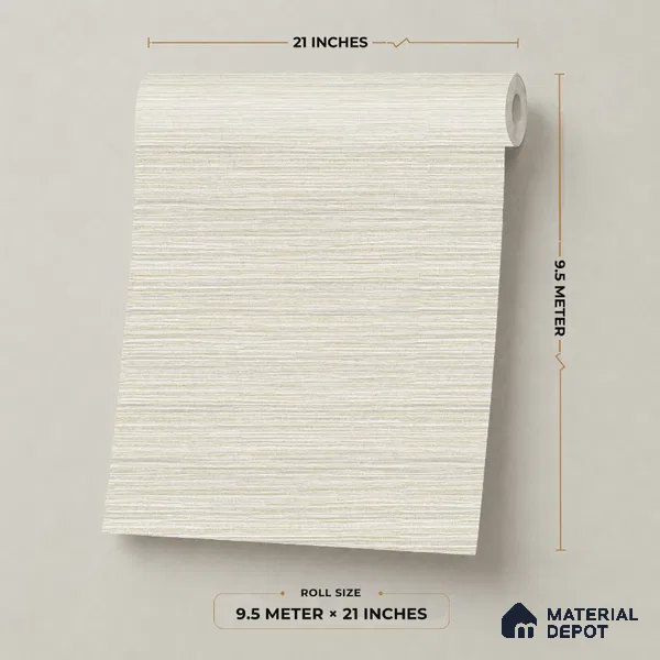 7511-5 | 9.5 Meter x 21 Inch Fabric Look Wallpaper - 55 Sq. Ft.