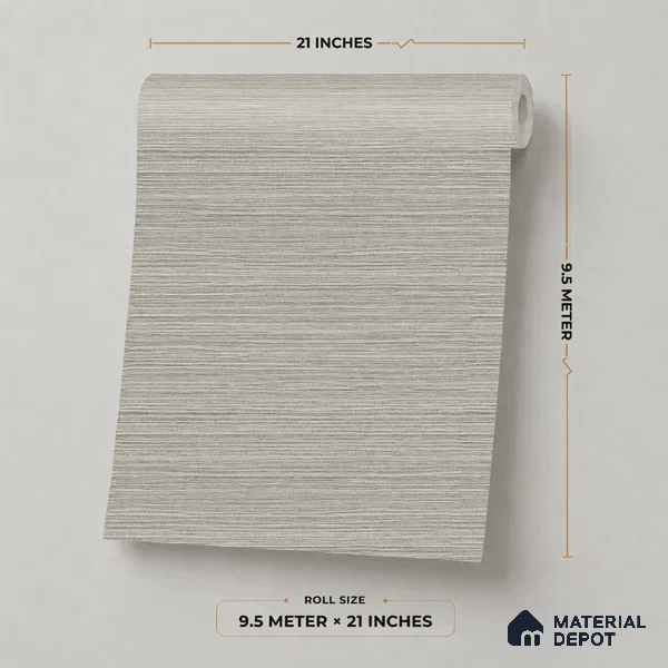 7511-6 | 9.5 Meter x 21 Inch Fabric Look Wallpaper - 55 Sq. Ft.