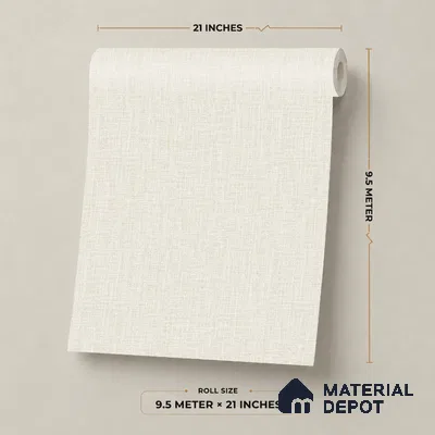 7513-4 | 9.5 Meter x 21 Inch Fabric Look Wallpaper - 55 Sq. Ft.