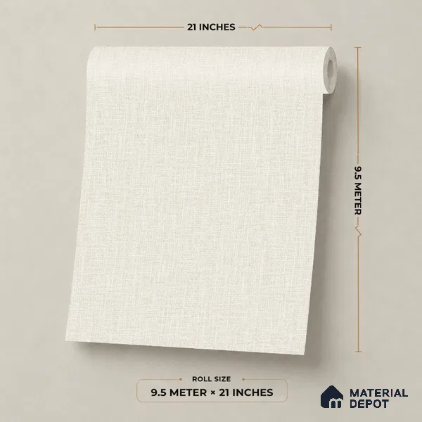 7513-4 | 9.5 Meter x 21 Inch Fabric Look Wallpaper - 55 Sq. Ft.