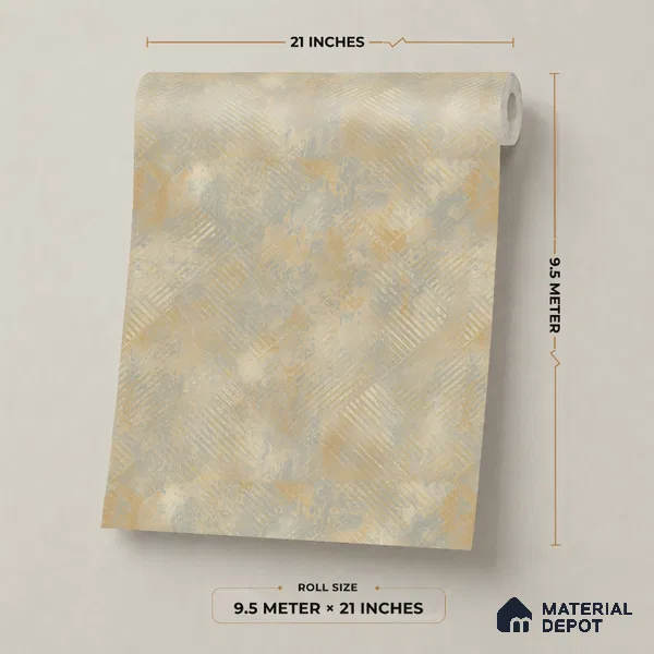 7514-5 | 9.5 Meter x 21 Inch Fabric Look Wallpaper - 55 Sq. Ft.