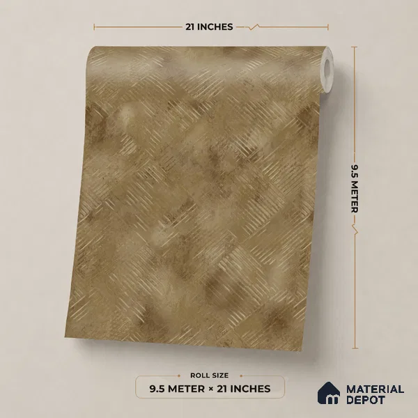 7514-6 | 9.5 Meter x 21 Inch Fabric Look Wallpaper - 55 Sq. Ft.