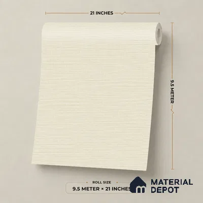 7515-6 | 9.5 Meter x 21 Inch Fabric Look Wallpaper - 55 Sq. Ft.