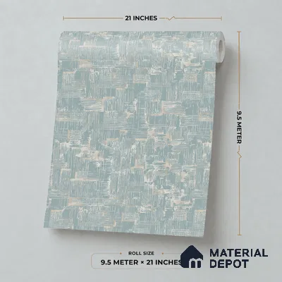 7522-6 | Teal Blue Crosshatch Weave Patterned Wallpaper - 9.5 Meter x 21 Inch, 55 Sq. Ft.