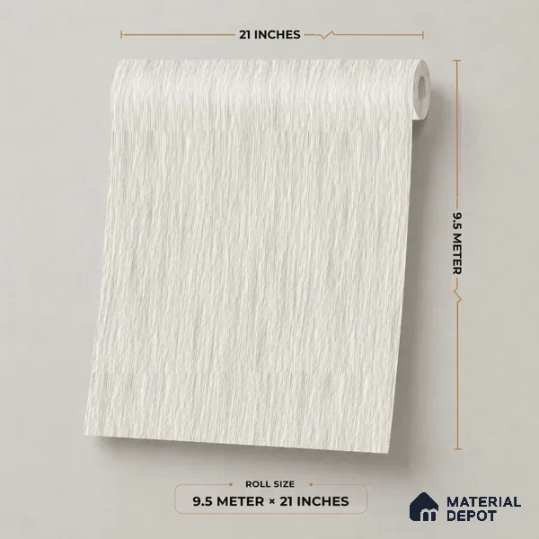 7523-4 | 9.5 Meter x 21 Inch Fabric Look Wallpaper - 55 Sq. Ft.