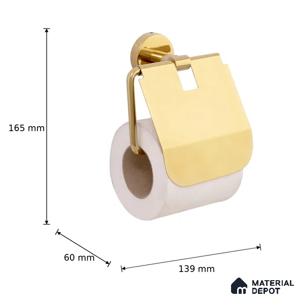 Paper Holder 9310-PH Toucan Gold Finish SS 304 | 5 Years Warranty