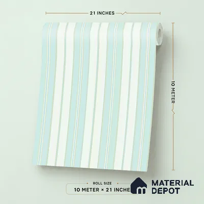 KD4014-2 | 10 Meter x 21 Inches Stripes Look Wallpaper - 57.41 Sq. Ft. | Minimum 15% wastage during installation