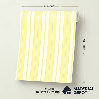 KD4014-4 | 10 Meter x 21 Inches Stripes Look Wallpaper - 57.41 Sq. Ft. | Minimum 15% wastage during installation