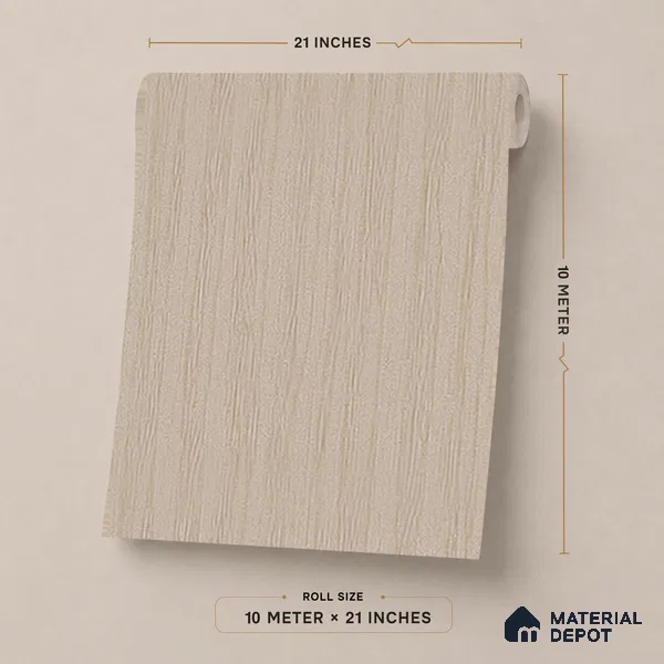 NPP684106 | 10 Meter x 21 Inches Stripes Look Wallpaper - 57.41 Sq. Ft. | Minimum 15% wastage during installation