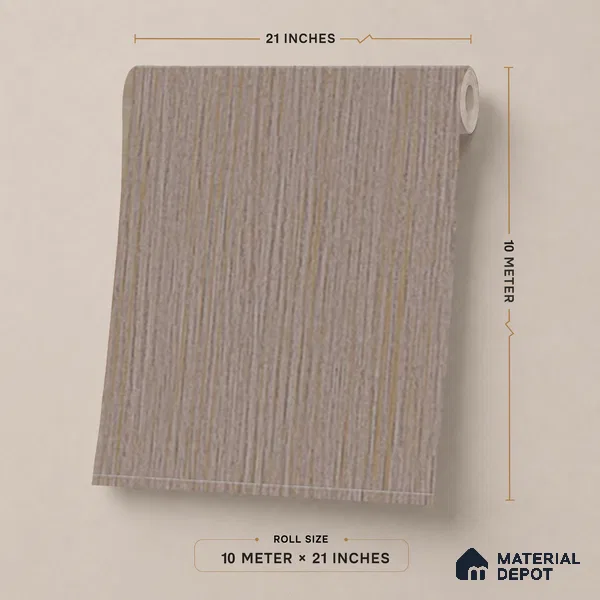 NPP684306 | 10 Meter x 21 Inches Stripes Look Wallpaper - 57.41 Sq. Ft. | Minimum 15% wastage during installation