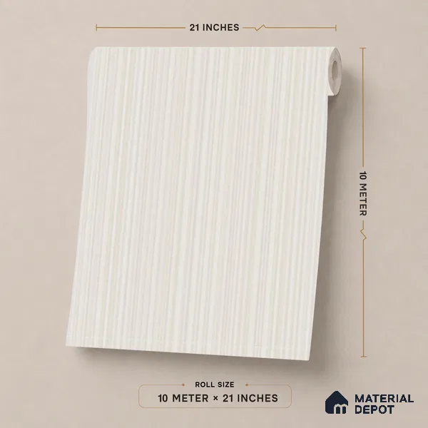 NPP684702 | 10 Meter x 21 Inches Stripes Look Wallpaper - 57.41 Sq. Ft. | Minimum 15% wastage during installation