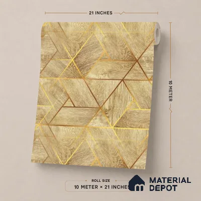 WK25-2525 | 10 Meter x 21 Inches Wood Look Wallpaper - 57.41 Sq. Ft. | Minimum 15% wastage during installation