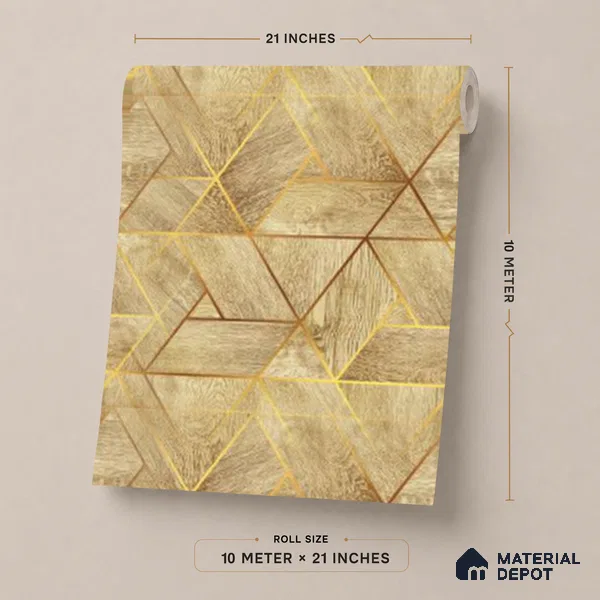 WK25-2525 | 10 Meter x 21 Inches Wood Look Wallpaper - 57.41 Sq. Ft. | Minimum 15% wastage during installation
