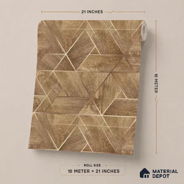 WK25-2527 | 10 Meter x 21 Inches Wood Look Wallpaper - 57.41 Sq. Ft. | Minimum 15% wastage during installation