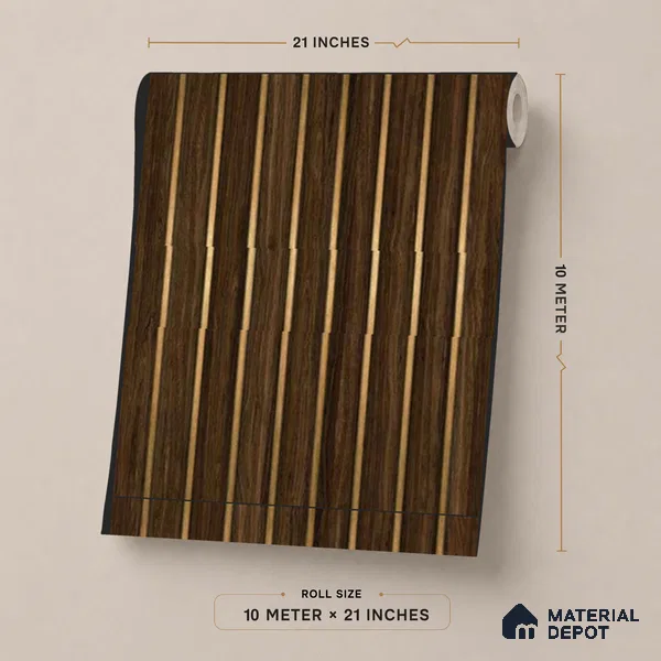 WK25-2548 | 10 Meter x 21 Inches Wood Look Wallpaper - 57.41 Sq. Ft. | Minimum 15% wastage during installation