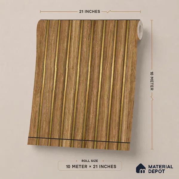 WK25-2549 | 10 Meter x 21 Inches Wood Look Wallpaper - 57.41 Sq. Ft. | Minimum 15% wastage during installation