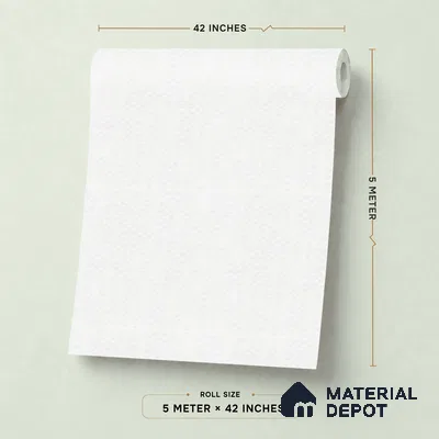 88573-1 | White Diamond Emboss PVC Textured Wallpaper - 5 Meter x 42 Inch, 57 Sq. Ft. (Min. 15% Wastage)