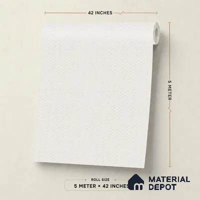 88573-3 | Greige Diamond Emboss PVC Textured Wallpaper - 5 Meter x 42 Inch, 57 Sq. Ft. (Min. 15% Wastage)