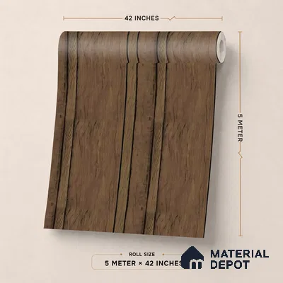 88582-2 | 5 Meter x 42 Inch PVC Wood Look Wallpaper - 57 Sq. Ft. | Minimum 15% wastage during installation