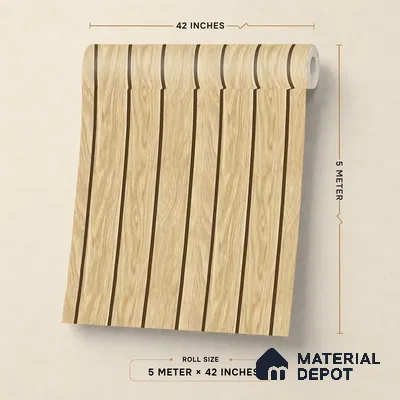 88581-1 | 5 Meter x 42 Inch PVC Wood Look Wallpaper - 57 Sq. Ft. | Minimum 15% wastage during installation