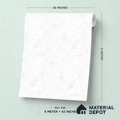 88586-1 | White Faded Plaster PVC Textured Wallpaper - 5 Meter x 42 Inch, 57 Sq. Ft. (Min. 15% Wastage)