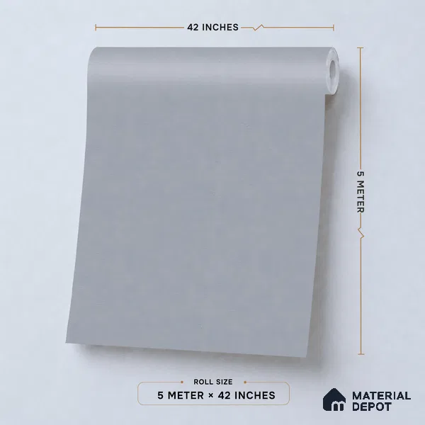 88588-4 | Grey Fine Stipple PVC Textured Wallpaper - 5 Meter x 42 Inch, 57 Sq. Ft. (Min. 15% Wastage)