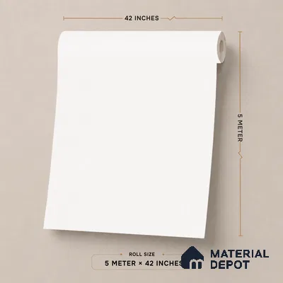70231-2 | 5 Meter x 42 Inch PVC Plain Look Wallpaper - 57 Sq. Ft. | Minimum 10% wastage during installation