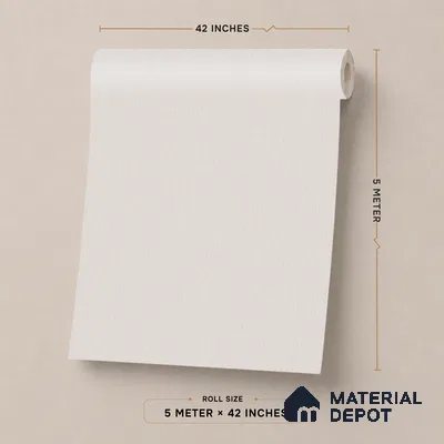 70233-3 | 5 Meter x 42 Inch PVC Plain Look Wallpaper - 57 Sq. Ft. | Minimum 10% wastage during installation
