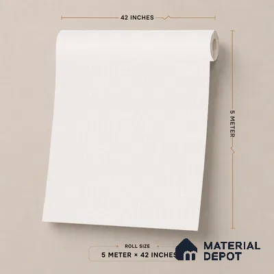 70255-2 | 5 Meter x 42 Inch PVC Plain Look Wallpaper - 57 Sq. Ft. | Minimum 10% wastage during installation