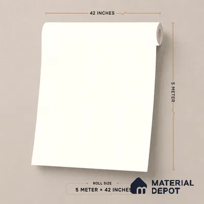70258-1 | 5 Meter x 42 Inch PVC Plain Look Wallpaper - 57 Sq. Ft. | Minimum 10% wastage during installation