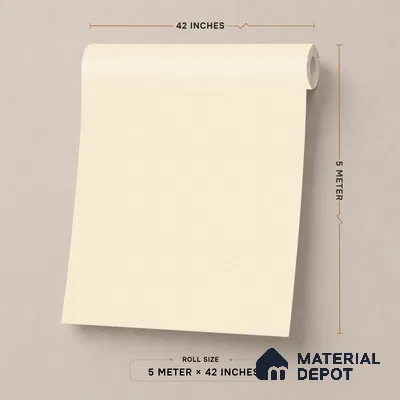 70258-2 | 5 Meter x 42 Inch PVC Plain Look Wallpaper - 57 Sq. Ft. | Minimum 10% wastage during installation