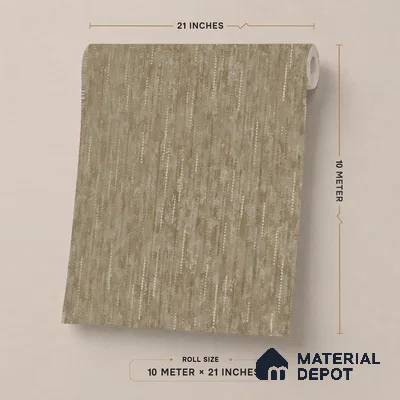 ST021034 | Taupe Dash Stripe PVC Patterned Wallpaper - 10.05 Meter x 20.86 Inches, 57.33 Sq. Ft. (Min. 15% Wastage)