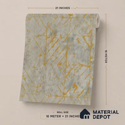 AMBL23453 | Grey Scratch Diamonds Textured Wallpaper - 10 Meter x 21 Inches, 57.05 Sq. Ft. (Min. 15% Wastage)