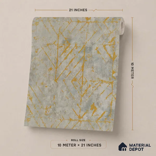 AMBL23453 | Grey Scratch Diamonds Textured Wallpaper - 10 Meter x 21 Inches, 57.05 Sq. Ft. (Min. 15% Wastage)