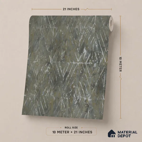 AMBL23456 | Black Etched Diamonds Textured Wallpaper - 10 Meter x 21 Inches, 57.05 Sq. Ft. (Min. 15% Wastage)
