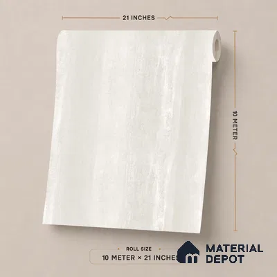 FE505-1 | Off-White Vertical Streak PVC Patterned Wallpaper - 10 Meter x 21 Inch, 57 Sq. Ft. (Min. 15% Wastage)