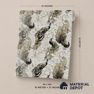 23818 | 10 Meter x 21 Inches Animal Print Look Wallpaper - 57.41 Sq. Ft. | Minimum 15% wastage during installation