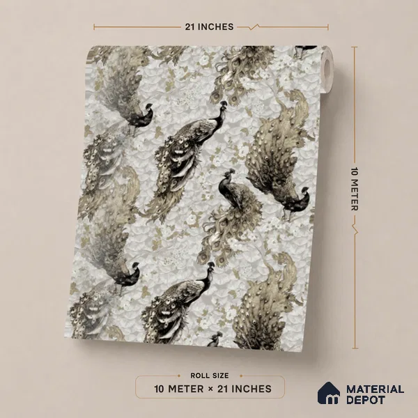 23818 | 10 Meter x 21 Inches Animal Print Look Wallpaper - 57.41 Sq. Ft. | Minimum 15% wastage during installation