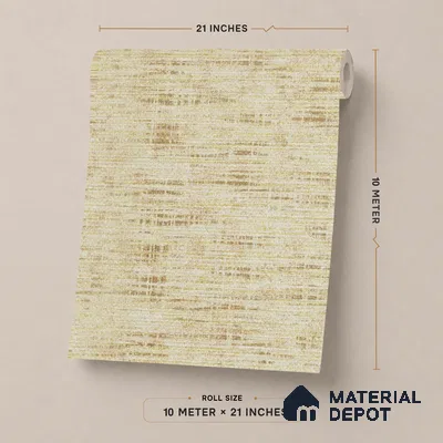 AMBL23425 | Cream Frayed Ikat Textured Wallpaper - 10 Meter x 21 Inches, 57.05 Sq. Ft. (Min. 15% Wastage)