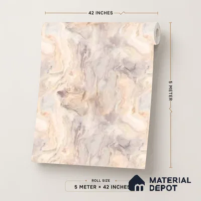 85109-3 | 5 Meter x 42 Inch PVC Marble Look Wallpaper - 57 Sq. Ft. | Minimum 10% wastage during installation