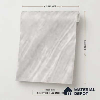 85100-2 | 5 Meter x 42 Inch PVC Marble Look Wallpaper - 57 Sq. Ft. | Minimum 10% wastage during installation