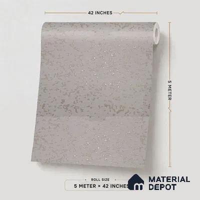 RD2619 | Taupe Gold Flecks PVC Textured Wallpaper - 10 Meter x 21 Inch, 57 Sq. Ft. (Min. 15% Wastage)