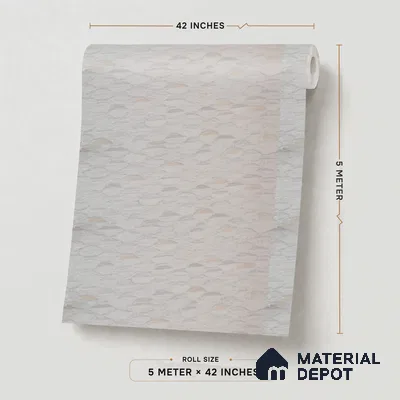 RD2638 | Warm Grey Pebble Texture PVC Patterned Wallpaper - 10 Meter x 21 Inch, 57 Sq. Ft. (Min. 15% Wastage)