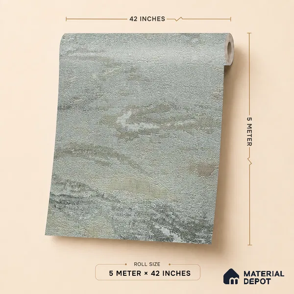 88103 | Grey Stone Streaks Textured Wallpaper - 5 Meter x 42 Inches, 57.41 Sq. Ft. (Min. 15% Wastage)