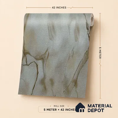 88205 | 5 Meter x 42 Inches Marble Look Wallpaper - 57.41 Sq. Ft. | Minimum 10% wastage during installation